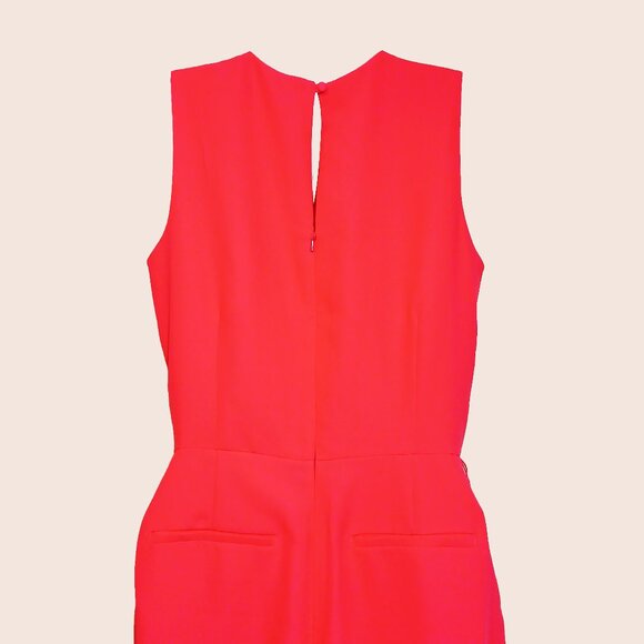 Banana Republic SL Cross Back Hot Pink BR Foo Jumpsuit Size 6 - Picture 5 of 10